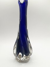 Vintage cobalt blue art glass