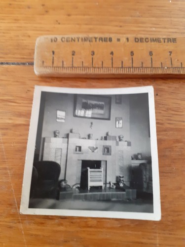 Vintage 1930s fireplace - , photo