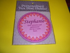 TAX DISC  HOLDER..( MAGNETIC ).....( STEPHANIE  ) .........