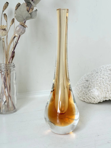 Vintage amber and - and, glass