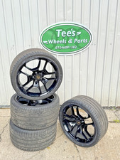 GENUINE LAMBORGHINI HURACAN 20" GLOSS BLACK ALLOY WHEELS WITH USED TYRES