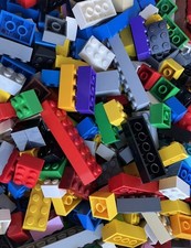 LEGO Basic Building Bricks 2x2 , 2x3 , 2x4, 2x6, 2x8 Stud Pin Mixed 200g Bundle