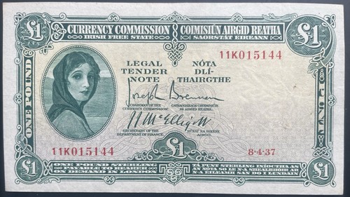 Ireland 1937 currency - ireland,