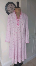 Vintage Norman Linton Dress Floral Print Polyester Size 22 UK
