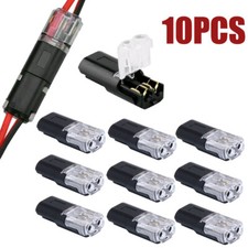 10PC 2Pin Pluggable Wire Connectors Quick Splice Electrical Cable Crimp Terminal