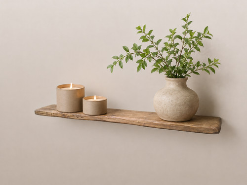 Floating rustic shelves chunky - floating,