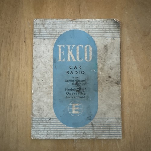 Vintage car radio operating - car,