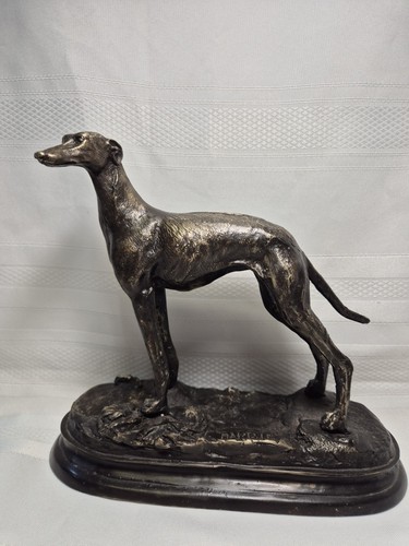 Brass standing greyhound - standing,