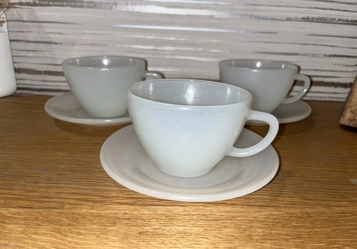 Vintage white milk glass - milk, tea