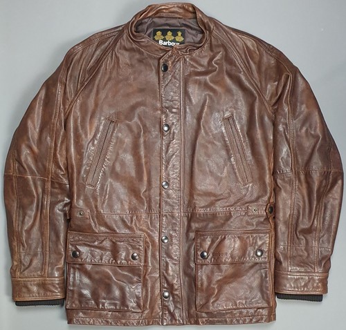 Barbour leather bedale jacket - leather,