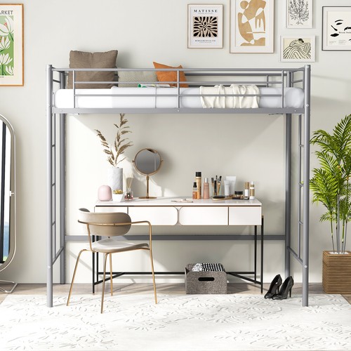 Silver high sleeper bed - silver, frame