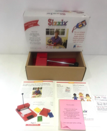 Boxed sizzix personal red die - sizzix,