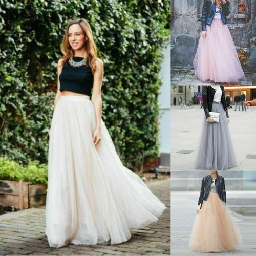 Layer tulle long skirt - 5,