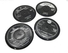 Classic 1960s Quality Vinyl Record Coasters, Retro Music, Random Pick Set Of 4