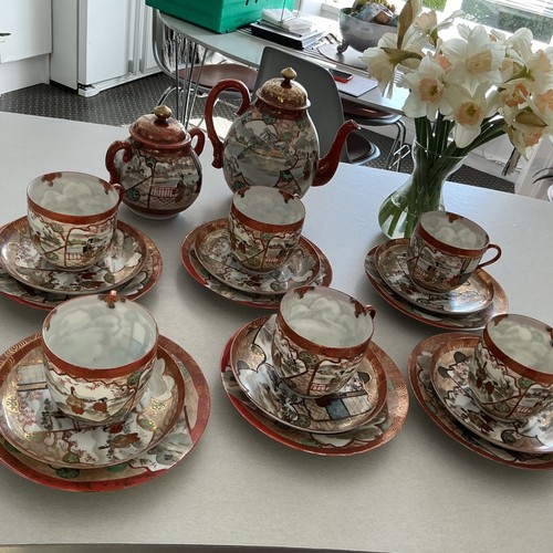 Vintage kutani tea set - kutani,