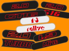 Peugeot 205 COMPATIBLE Mixed GTi6 S16 GTi5 MI16 2.0 2.1 Rallye Stickers Decals