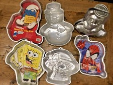 Vintage WILTON CAKE PAN TIN Disney Winnie POOH 1st Birthday, 3D Bear + MORE