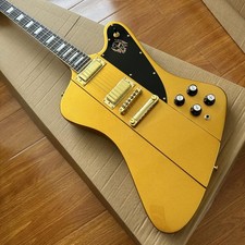 Gold Firebird Electric Guitar Mahogany Body Rosewood Fretboard HH Pickup 22 Fret