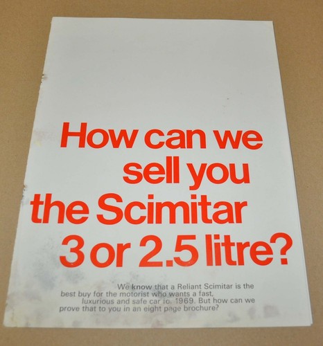 Reliant scimitar brochure - reliant,