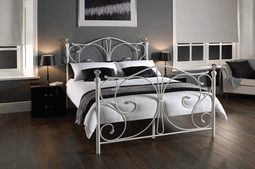 4ft small double metal bed - -,