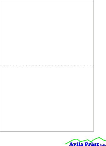 Perforated a5 white - a4, to