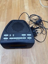 Pure Siesta Mi Series 2 Alarm Clock Radio Black Digital Screen Snooze Function.