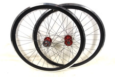 PAIR BLACK 700C FIXIE FLIP