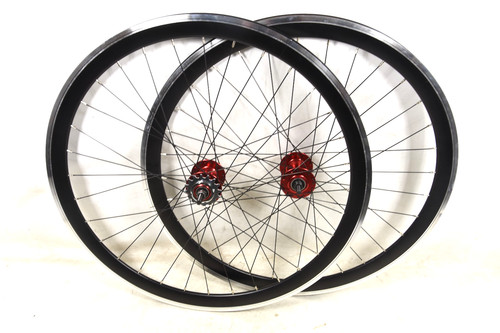 Pair black 700c fixie flip - black,