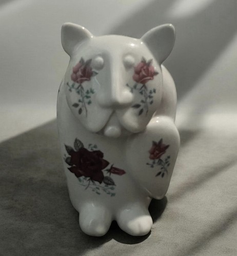 1970s royal dux porcelain - royal, cat