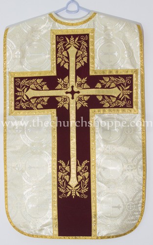 New gold fiddleback chasuble - new,