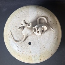 Studio Pottery Mouse Cloche
