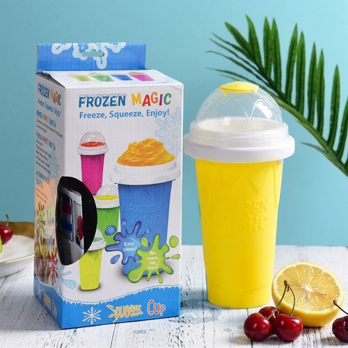 Slushy cup maker - maker, squeeze