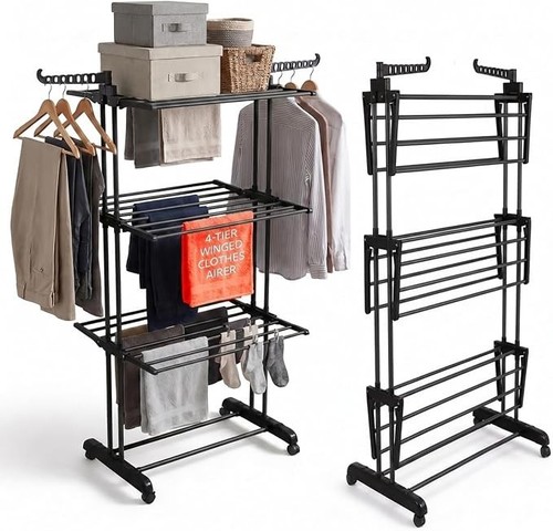 Tier foldable clothes - 4, airer