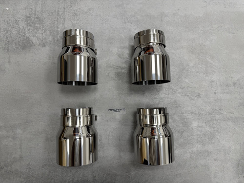 Stainless steel chrome exhaust - chrome,
