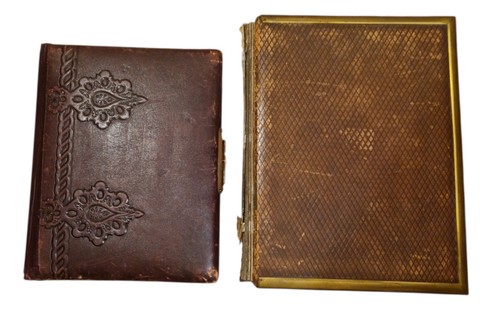 Pair victorian photo - photo, albums