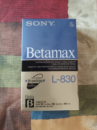 Sony 830 betamax blank - 830, bt