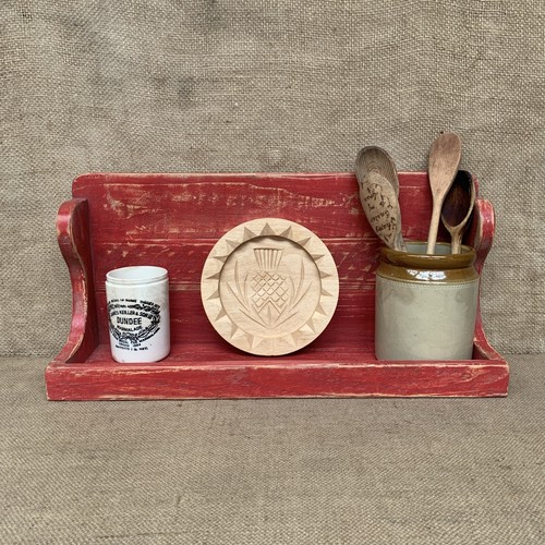 Rustic pine shelf painted - pine,