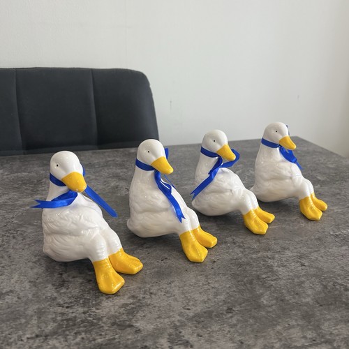 Set ceramic goose geese - set,