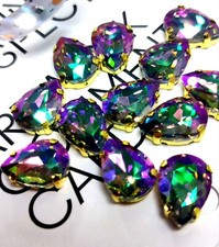 10 10x14mm Teardrops Sew On