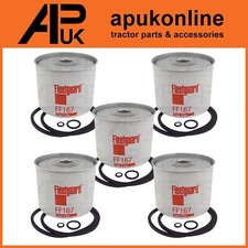 5x Fleetguard Fuel Filter for Massey Ferguson 860 960 50A 50B 60 Backhoe