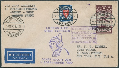 Zeppelin danzig 1930 trip - danzig,
