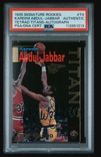 1995 Signature Tetrad Titans Autograph Kareem Abdul Jabbar PSA DNA Authentic 