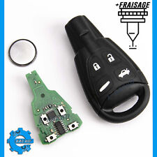 CLÉ TÉLÉCOMMANDE POUR SAAB 9-3 93 12783781 ID46 PCF7946 433Mhz + FRAISAGE