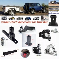 Towing Tow Bar Ball Coupling Trailer Hitch 2"Caravan Boat 12" Extension Bar UK