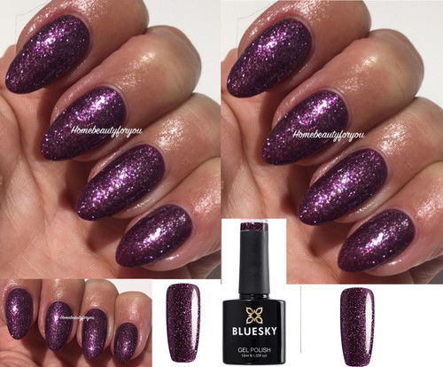 Bluesky gel nail - polish, purple