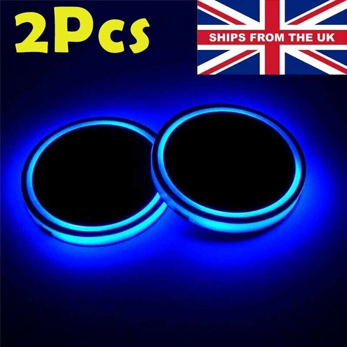 2pcs colorful led car cup - led,
