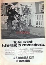 YAMAHA 'RS100 RS125' Motorcycle ADVERT #2 : Original 1970s Print : 672/152