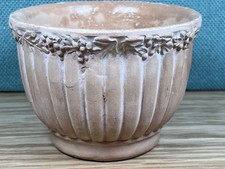 Small Rustic Terracotta Ribbed