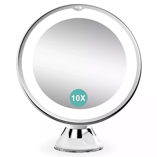 10x magnifying mirror with led - with,