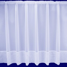 Plain Envelope Hem White Plain Voile Net Curtain - Sold In Set Sizes - Free Post